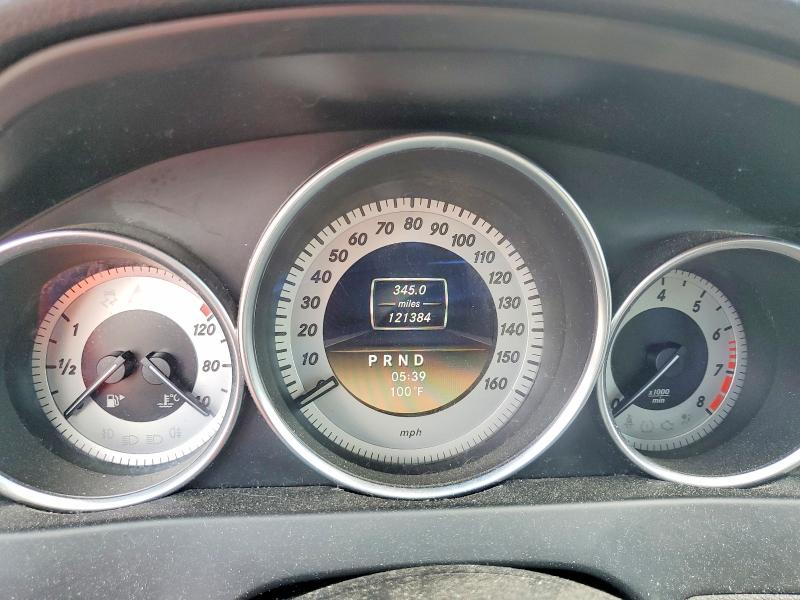 2012 Mercedes-benz C-klasse VIN WDDGF5HB6CR218904 COPART salvage auction — FRONT END, Ky - Red Rebuilt Flood, sold $850 on 2026-08-13 (photo 9)