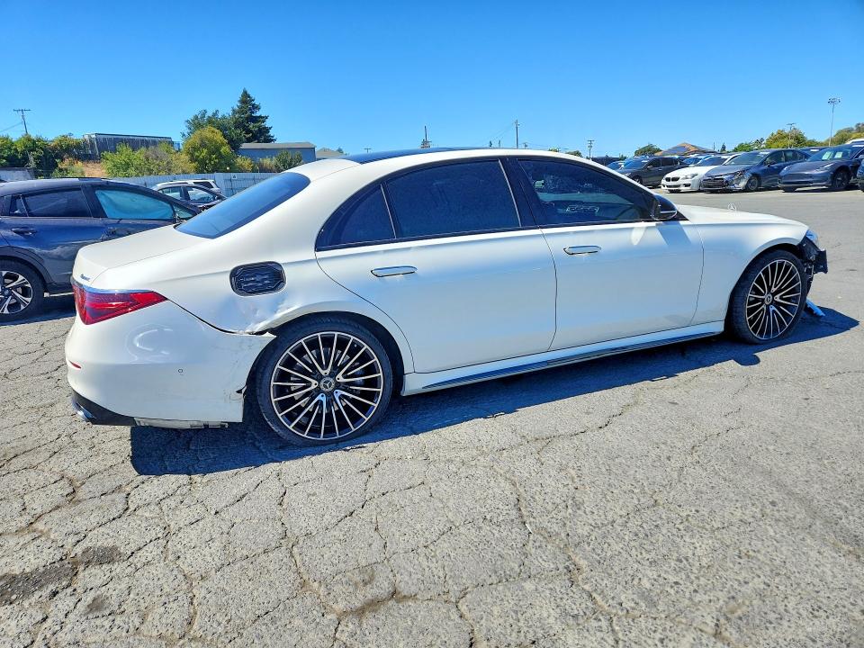 2023 Mercedes-benz S-klasse VIN W1K6G6DB8PA180679 COPART salvage auction — FRONT END, Ca - Salvage Certificate, sold $32,750 on 2026-07-31 (photo 3)