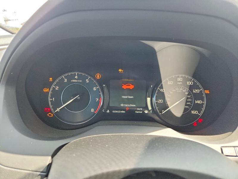 2025 Acura Rdx VIN 5J8TC2H76SL009810 COPART salvage auction — FRONT END, Tx - Salvage Vehicle Title, sold $21,200 on 2026-09-14 (photo 9)