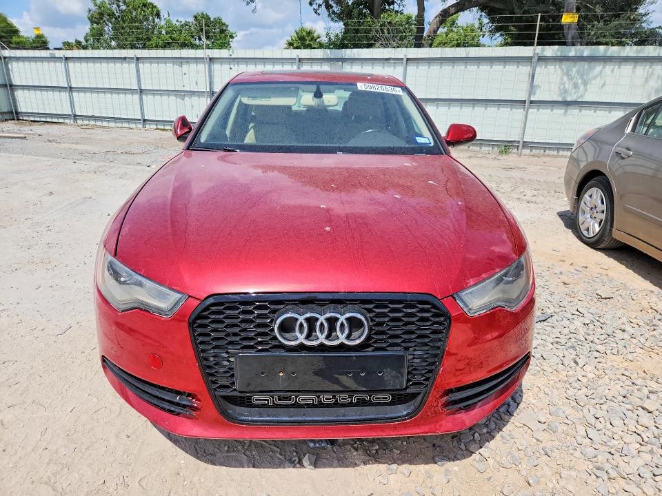 2012 Audi A6 VIN WAUGGAFC6CN157618 COPART salvage auction — WATER/FLOOD, Tx - Salvage Title-Flood Damage, sold $300 on 2026-07-14 (photo 5)