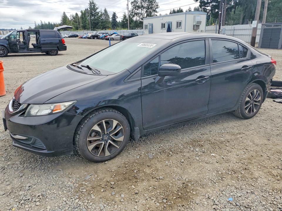 2014 Honda Civic VIN 19XFB2F80EE258093 COPART salvage auction — REAR END, Wa - Cert Of Ownership-Rebuilt, sold $2,250 on 2026-07-10 (photo 1)