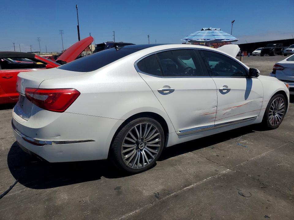 2014 Kia Cadenza VIN KNALN4D75E5131588 COPART salvage auction — SIDE, CA - SALVAGE CERTIFICATE, sold $1,300 on 2026-07-29 (photo 3)