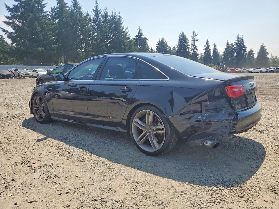 2014 Audi A6 VIN WAUHGAFC9EN085708 COPART salvage auction — REAR END, WA - BILL OF SALE, sold $2,750 on 2026-07-24 (photo 2)