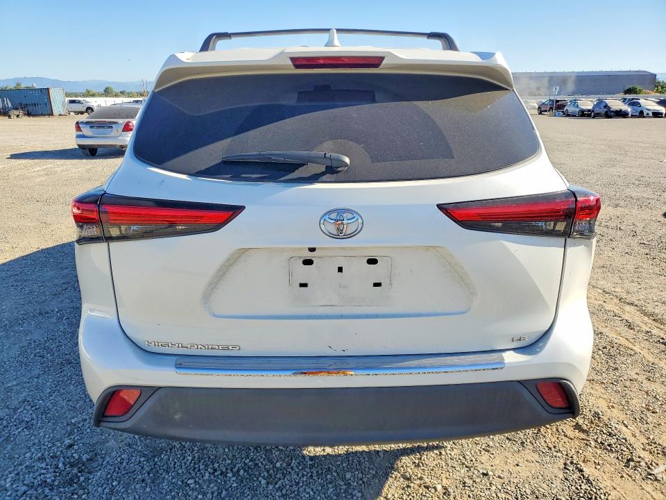 2021 Toyota Highlander VIN 5TDZZRAH2MS532777 COPART salvage auction — FRONT END, Ca - Salvage Certificate, sold $10,300 on 2026-08-21 (photo 6)