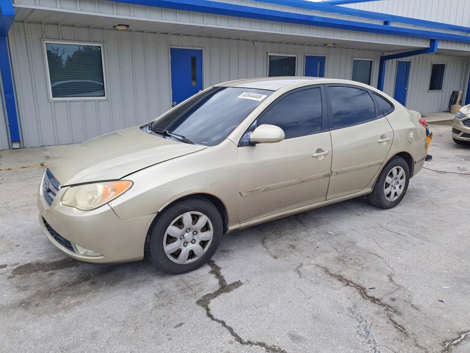 2007 Hyundai Elantra VIN KMHDU46D47U223745 COPART salvage auction — FRONT END, FL - CERT OF TITLE SLVG REBUILDABLE, sold $450 on 2026-07-22 (photo 1)