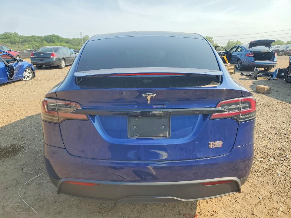 2022 Tesla Model x VIN 7SAXCBE63NF343427 COPART salvage auction — FRONT END, Il - Salvage Certificate, sold $30,000 on 2026-08-19 (photo 6)