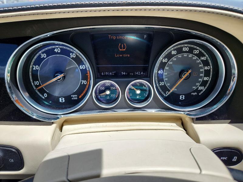 2012 Bentley Continental gt VIN SCBFR7ZAXCC071524 COPART salvage auction — MINOR DENT/SCRATCHES, Ny - Certificate Of Title, sold $26,000 on 2026-07-27 (photo 9)
