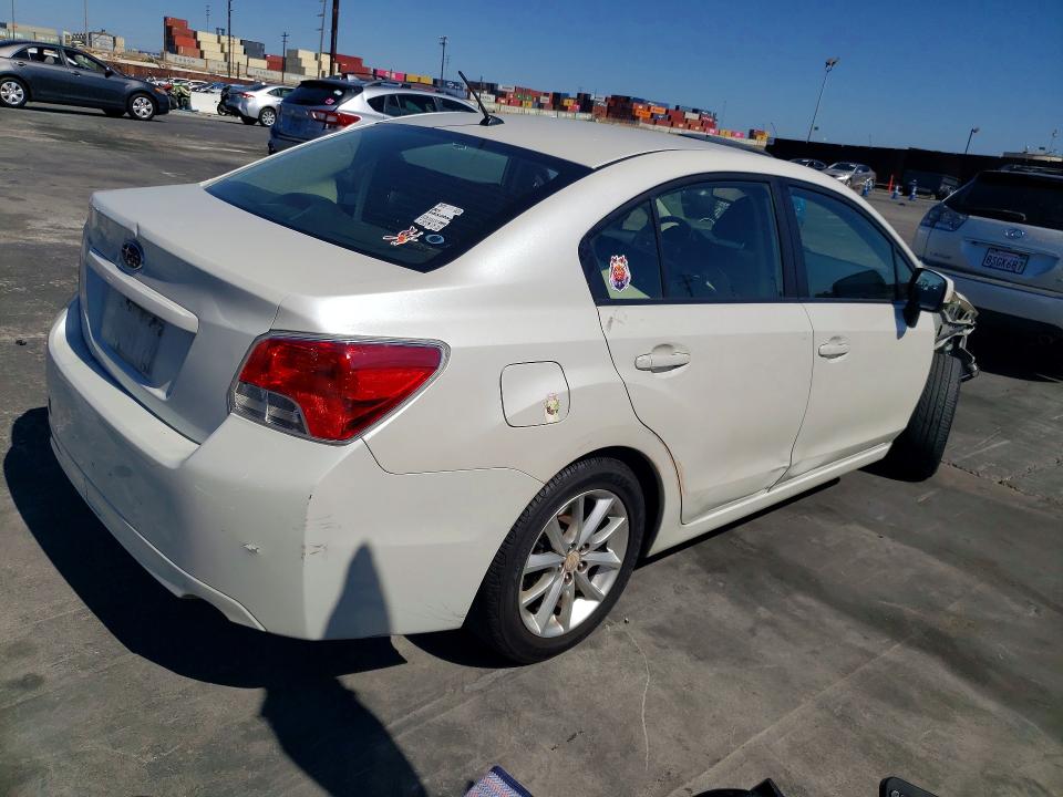 2014 Subaru Impreza VIN JF1GJAC67EH015093 COPART salvage auction — FRONT END, Ca - Salvage Certificate, sold $1,200 on 2026-07-15 (photo 3)