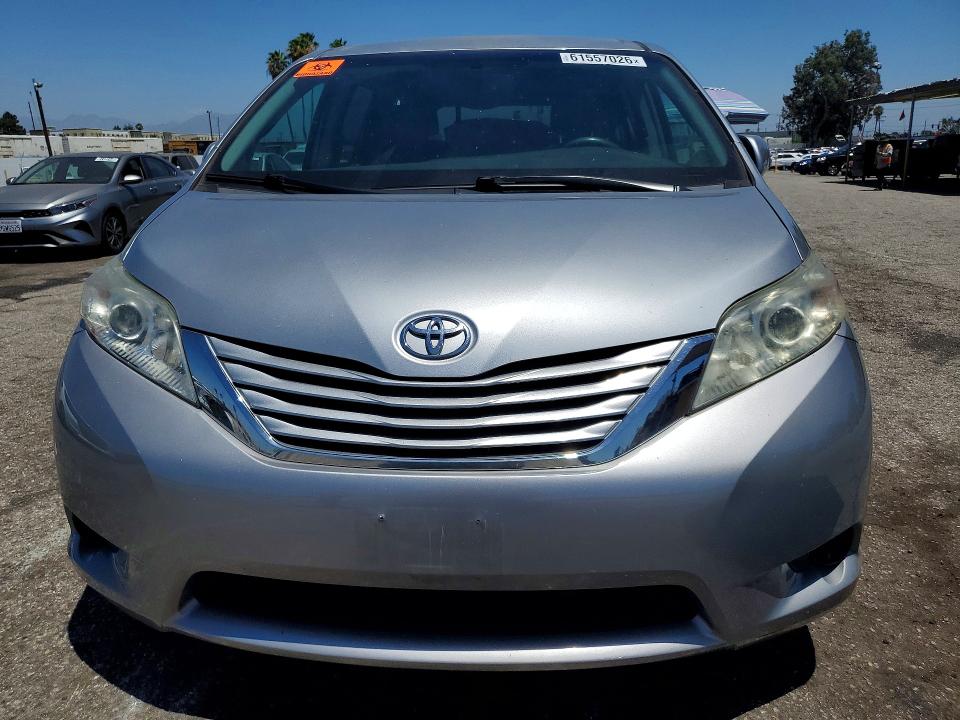 2017 Toyota Sienna VIN 5TDKZ3DC4HS836245 COPART salvage auction — REAR END, Ca - Salvage Certificate, sold $3,450 on 2026-07-24 (photo 5)