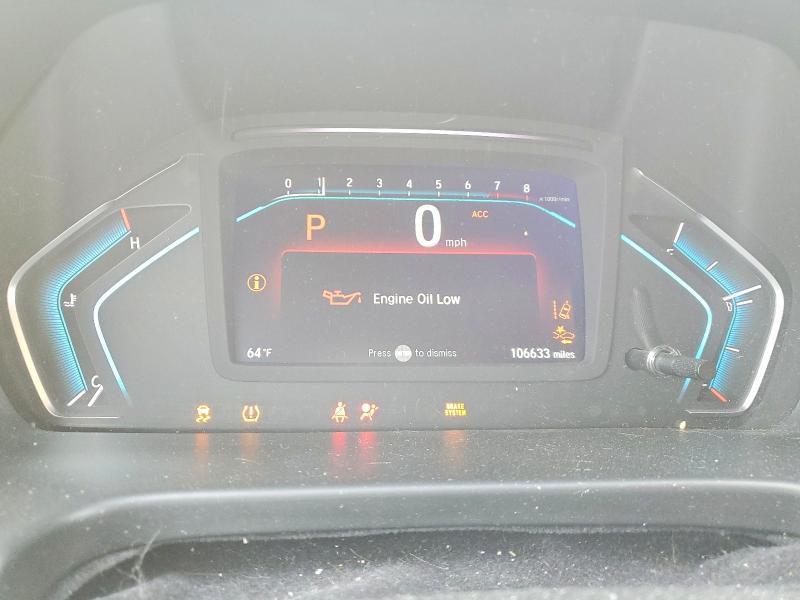 2020 Honda Odyssey VIN 5FNRL6H75LB001038 COPART salvage auction — FRONT END, Ca - Salvage Certificate, sold $3,950 on 2026-07-27 (photo 9)