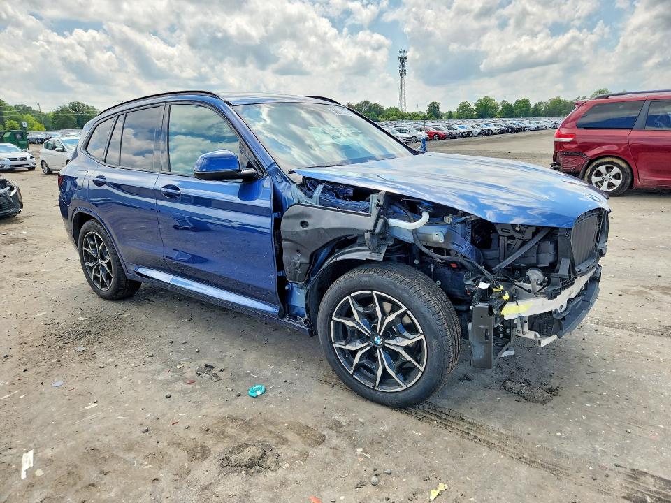 2022 BMW X3 VIN 5UX53DP03N9M07225 COPART salvage auction — FRONT END, VA - CERT OF TITLE - SALVAGE, sold $20,200 on 2026-07-29 (photo 4)