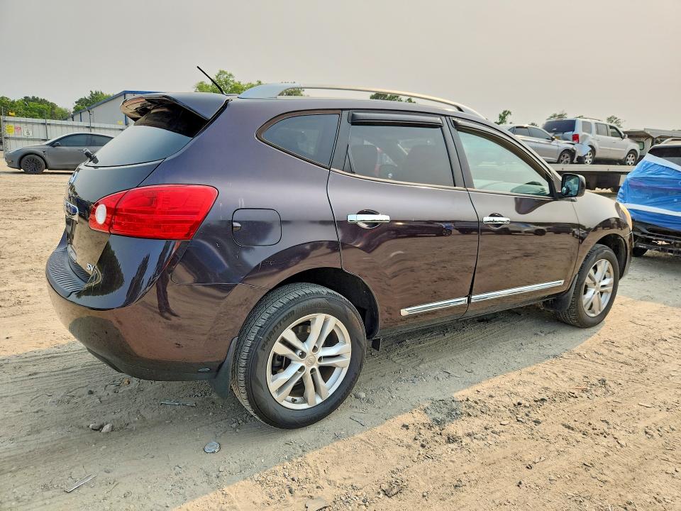 2013 Nissan Rogue VIN JN8AS5MT5DW019053 COPART salvage auction — SIDE, Va - Cert Of Title - Salvage, sold $225 on 2026-07-28 (photo 3)