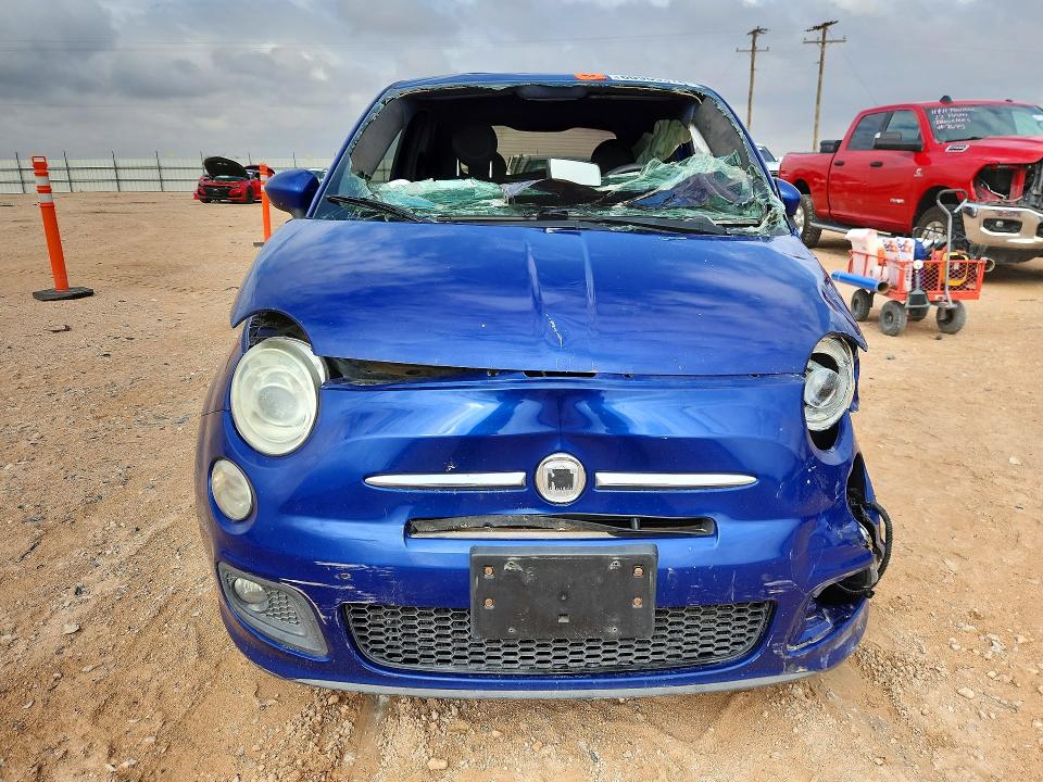 2012 Fiat 500 VIN 3C3CFFBR7CT119668 COPART salvage auction — ALL OVER, Tx - Salvage Vehicle Title, sold $200 on 2026-08-12 (photo 5)