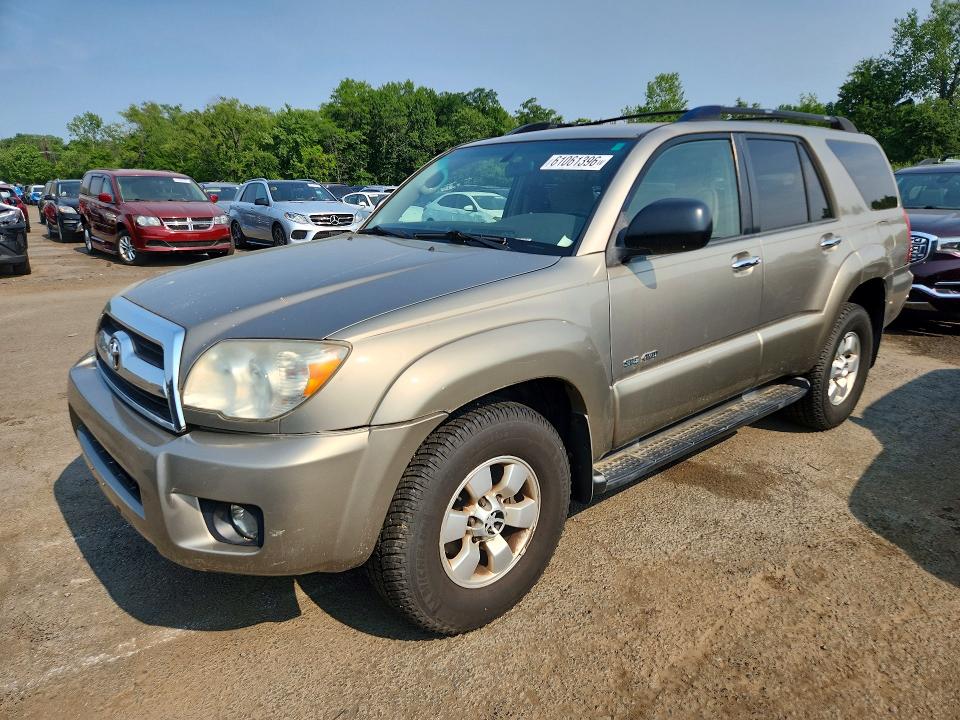 2008 Toyota 4runner VIN JTEBU14R18K009376 COPART salvage auction — REAR END, CT - CERTIFICATE OF TITLE, sold $3,550 on 2026-07-28 (photo 1)