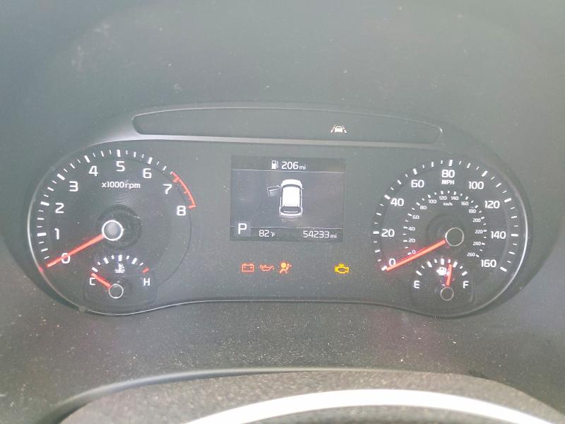 2020 Kia Soul VIN KNDJ23AU8L7028092 COPART salvage auction — FRONT END, Ca - Salvage Certificate, sold $1,650 on 2026-07-20 (photo 9)