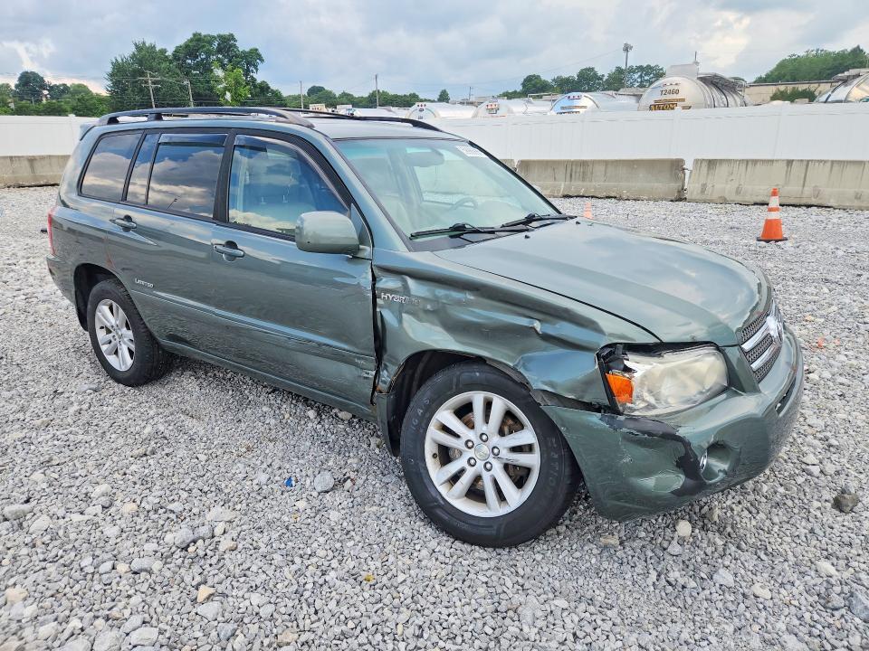 2007 Toyota Highlander VIN JTEDW21A070021293 COPART salvage auction — FRONT END, OH - CERT OF TITLE-SALVAGE, sold $475 on 2026-07-28 (photo 4)