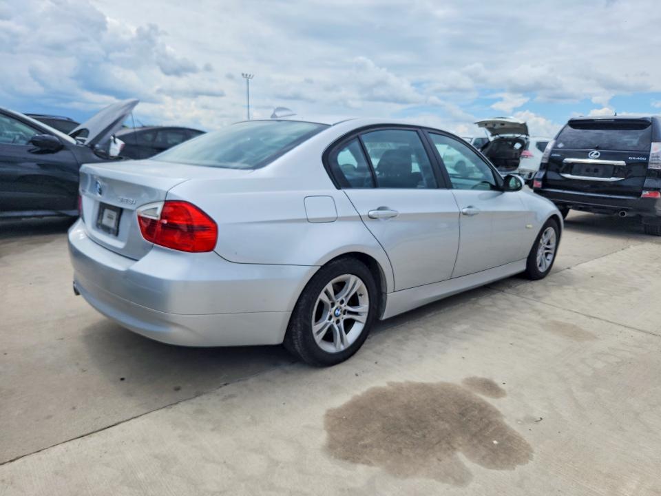 2008 BMW 3 series VIN WBAVC53548FZ84213 COPART salvage auction — MECHANICAL, TX - CERTIFICATE OF TITLE, sold $225 on 2026-07-27 (photo 3)