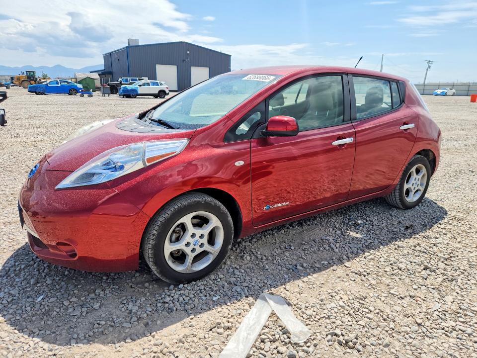2012 Nissan Leaf VIN JN1AZ0CP6CT018480 COPART salvage auction — FRONT END, UT - CERTIFICATE OF TITLE, sold $175 on 2026-07-31 (photo 1)