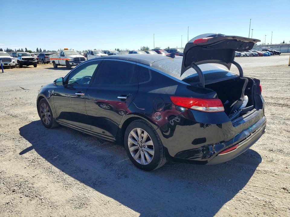 2016 Kia Optima VIN 5XXGU4L30GG033623 COPART salvage auction — REAR END, CA - SALVAGE CERTIFICATE, sold $1,250 on 2026-07-28 (photo 2)