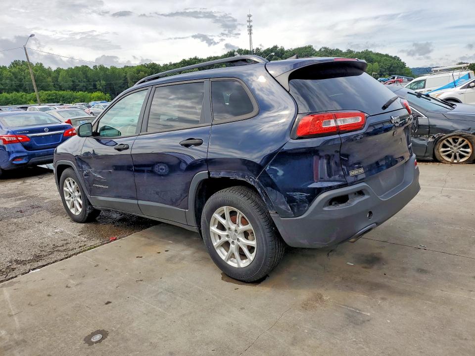 2016 Jeep Cherokee VIN 1C4PJLAB9GW336721 COPART salvage auction — SIDE, Salvage Title, sold $1,100 on 2026-07-30 (photo 2)