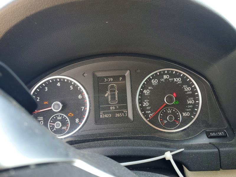 2016 Volkswagen Tiguan VIN WVGBV7AX4GW060123 COPART salvage auction — MINOR DENT/SCRATCHES, Ks - Dealer Only Clean Title, sold $3,400 on 2026-07-09 (photo 9)