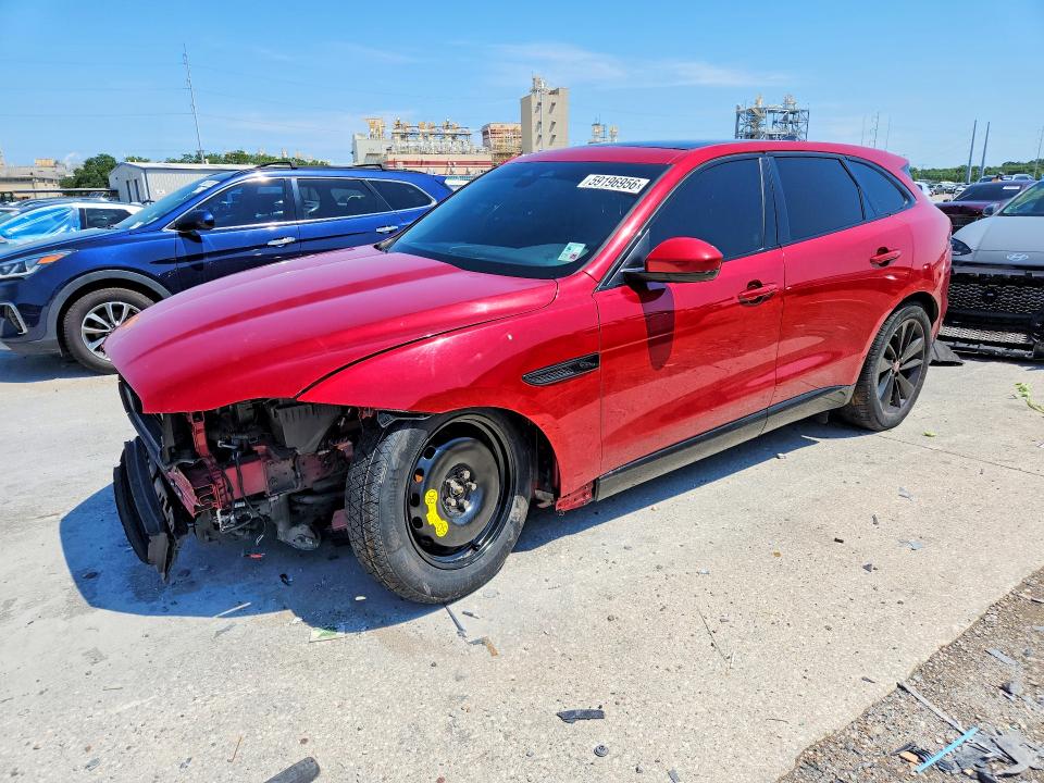 2022 Jaguar F-pace VIN SADCJ2EX6NA699393 COPART salvage auction — FRONT END, LA - CERT OF TITLE-SALVAGE, sold $7,000 on 2026-09-09 (photo 1)