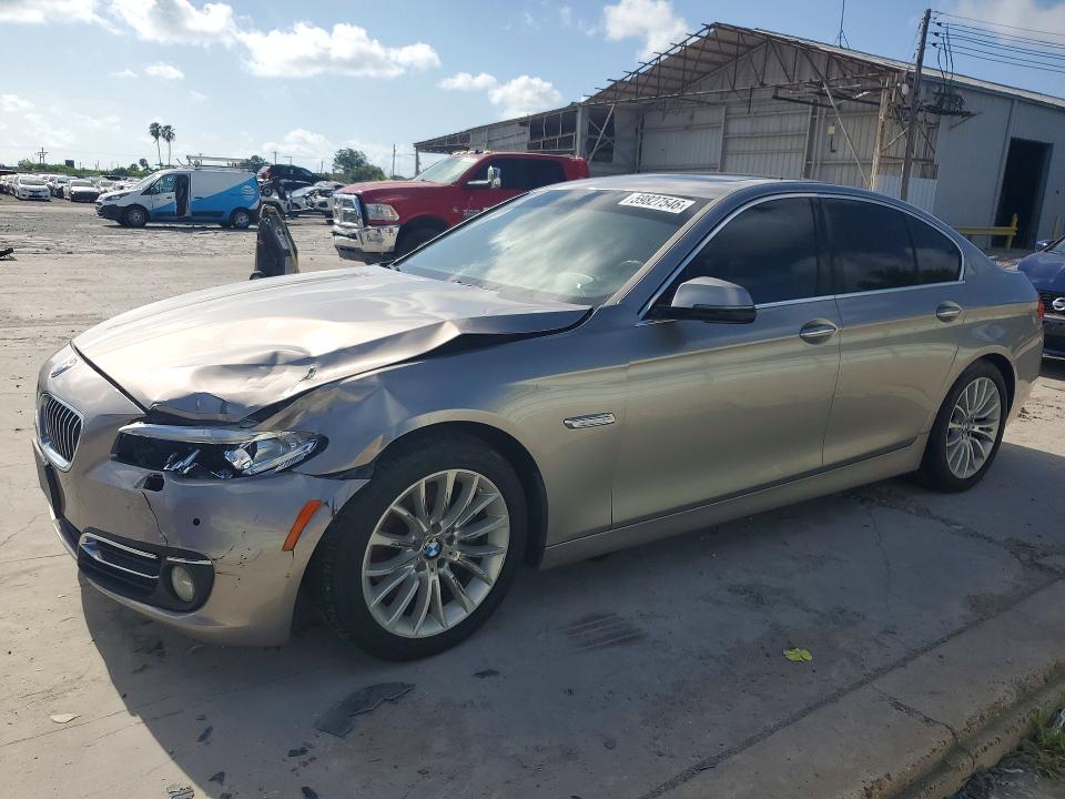 2015 BMW 5er VIN WBA5A5C54FD515010 COPART salvage auction — FRONT END, Tx - Salvage Vehicle Title, sold $70 on 2026-07-28 (photo 1)