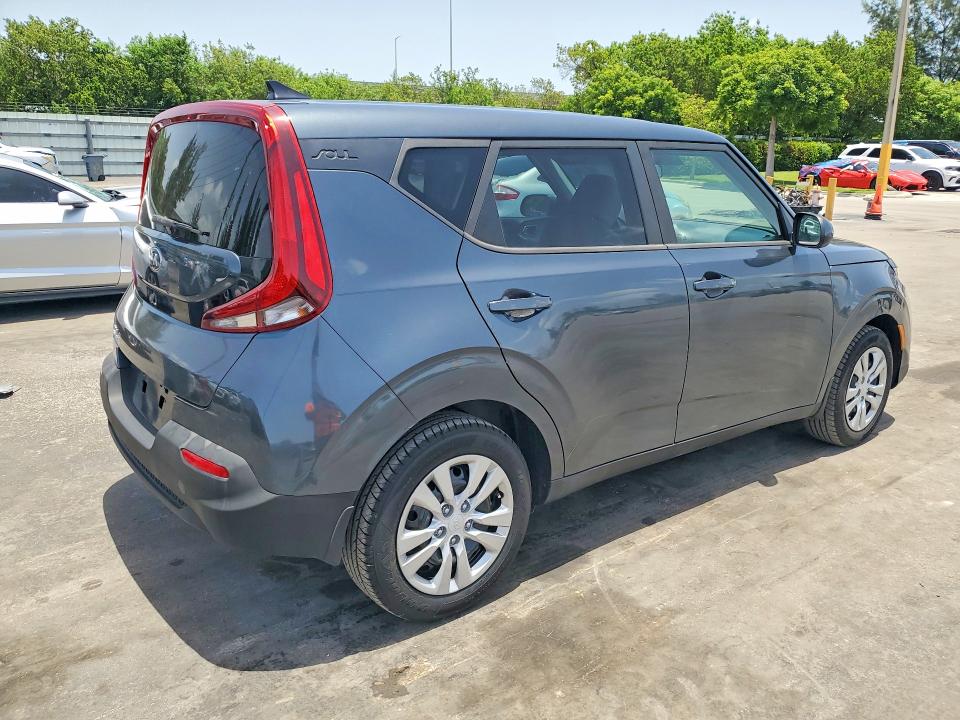 2020 Kia Soul VIN KNDJ23AU8L7010613 COPART salvage auction — FRONT END, Fl - Certificate Of Title, sold $2,600 on 2026-07-29 (photo 3)