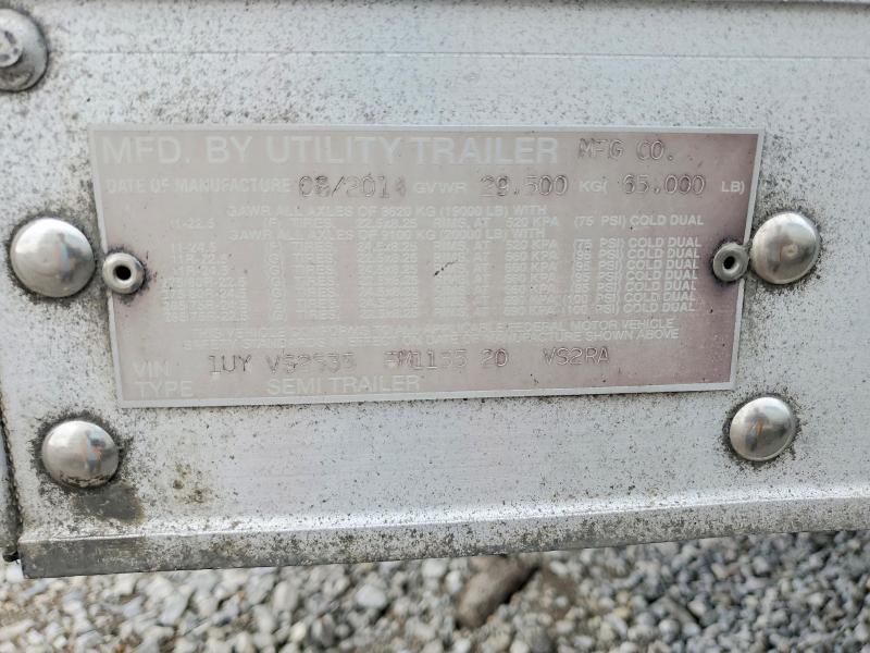 2015 Utility Vs2ra VIN 1UYVS2535FM115520 COPART salvage auction — FRONT END, KY - CERT OF TITLE-SALVAGE, sold $15 on 2026-07-30 (photo 9)