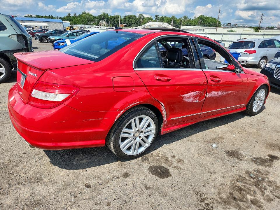 2009 Mercedes-benz C class VIN WDDGF81XX9F267282 COPART salvage auction — SIDE, PA - CERTIFICATE OF SALVAGE, sold $400 on 2026-08-07 (photo 3)