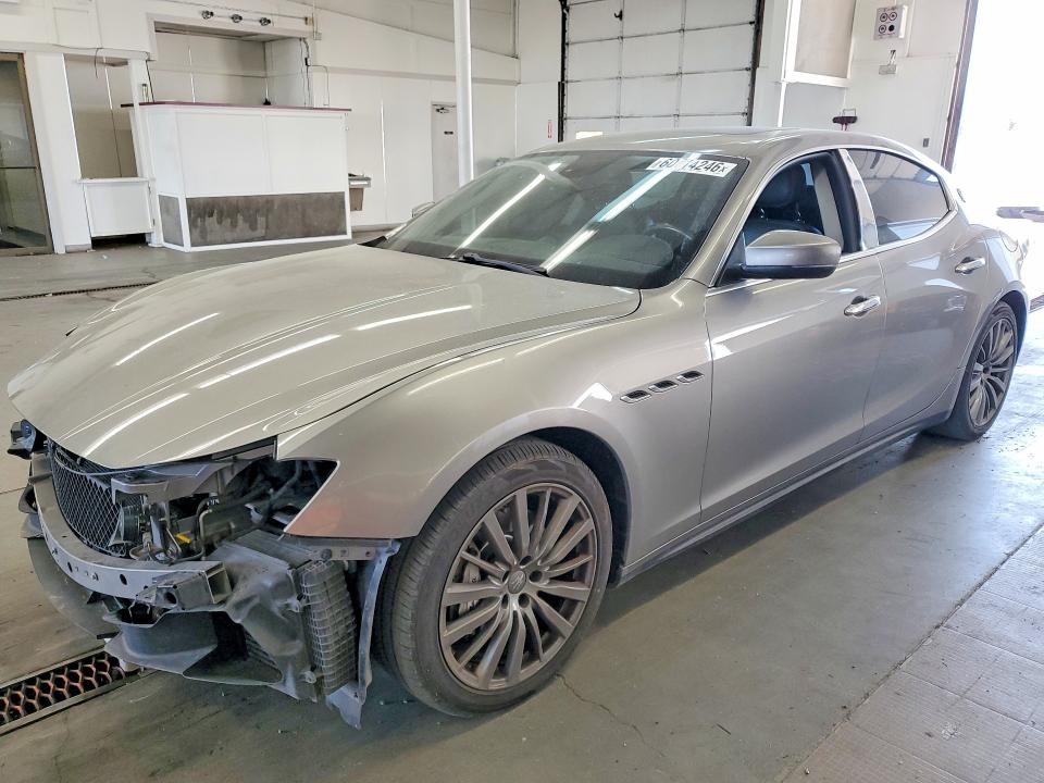 2017 Maserati Ghibli VIN ZAM57XSAXH1238309 COPART salvage auction — FRONT END, Wa - Bill Of Sale, sold $3,200 on 2026-08-21 (photo 1)