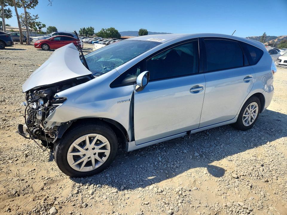 2012 Toyota Prius VIN JTDZN3EU5C3129599 COPART salvage auction — FRONT END, Ca - Salvage Certificate, sold $70 on 2026-07-28 (photo 1)