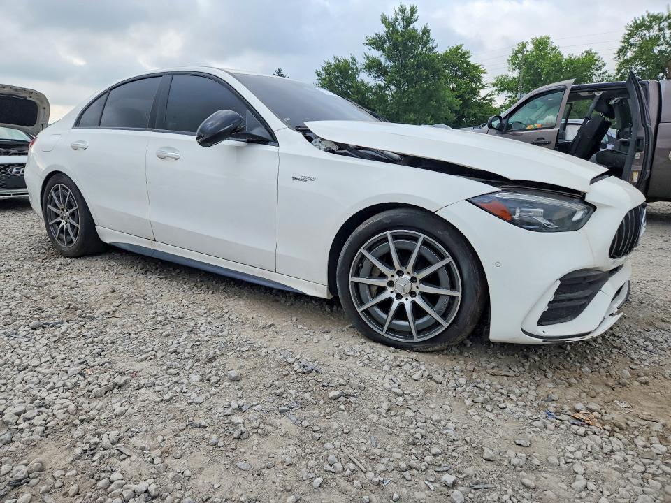 2023 Mercedes-benz C-klasse amg VIN W1KAF8HB7PR101247 COPART salvage auction — FRONT END, In - Certificate Of Title, sold $12,000 on 2026-07-28 (photo 4)