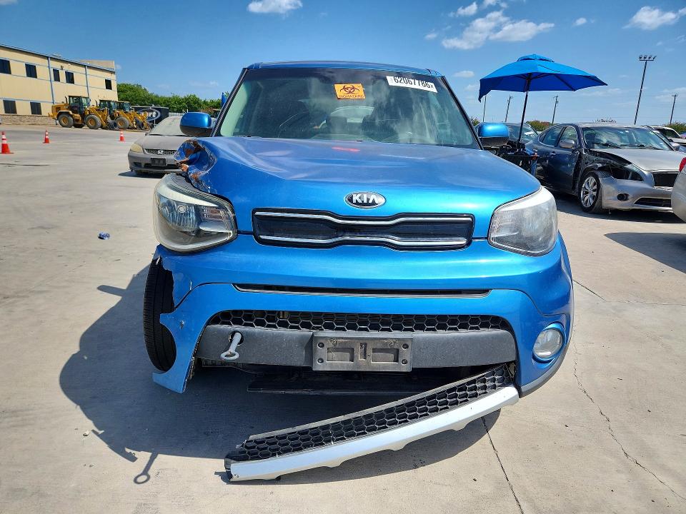 2018 Kia Soul VIN KNDJP3A57J7563504 COPART salvage auction — FRONT END, Tx - Certificate Of Title (P), sold $150 on 2026-07-30 (photo 5)