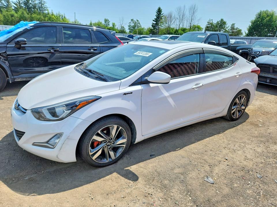 2016 Hyundai Elantra VIN KMHDH4AH4GU484100 COPART salvage auction — MECHANICAL, ON - PERMIT NO BRAND - UNFIT, sold $725 on 2026-07-21 (photo 1)