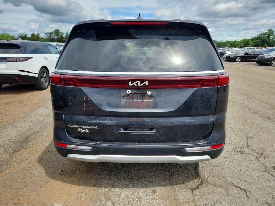 2022 Kia Carnival VIN KNDNC5H35N6093398 COPART salvage auction — FRONT END, Ct - Cert Of Title-Salvage, sold $7,600 on 2026-07-31 (photo 6)