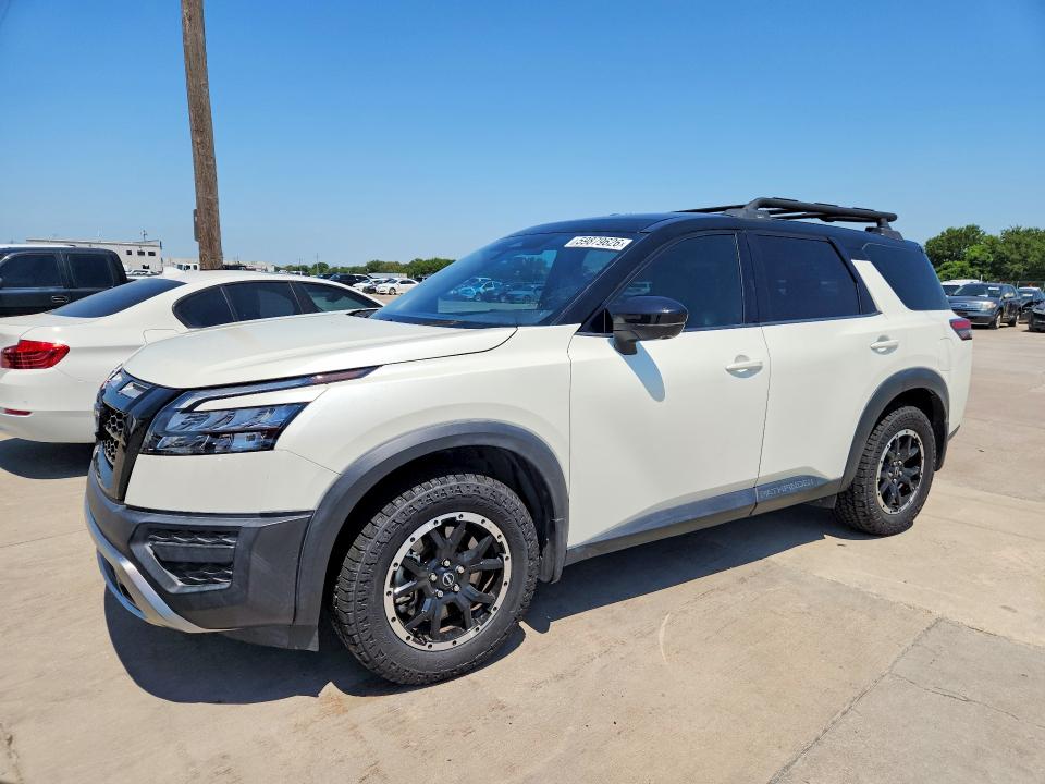 2023 Nissan Pathfinder VIN 5N1DR3BD0PC242039 COPART salvage auction — VANDALISM, Tx - Certificate Of Title, sold $11,600 on 2026-08-24 (photo 1)