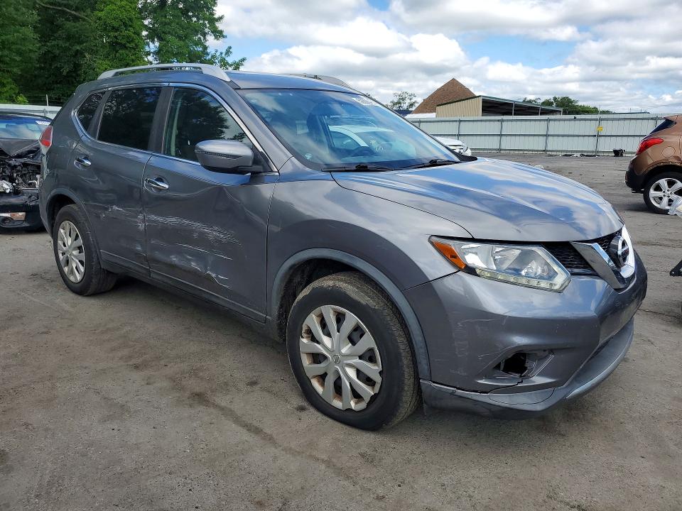 2016 Nissan Rogue VIN KNMAT2MV5GP729187 COPART salvage auction — SIDE, Nj - Cert Of Title-Salvage, sold $1,200 on 2026-07-14 (photo 4)