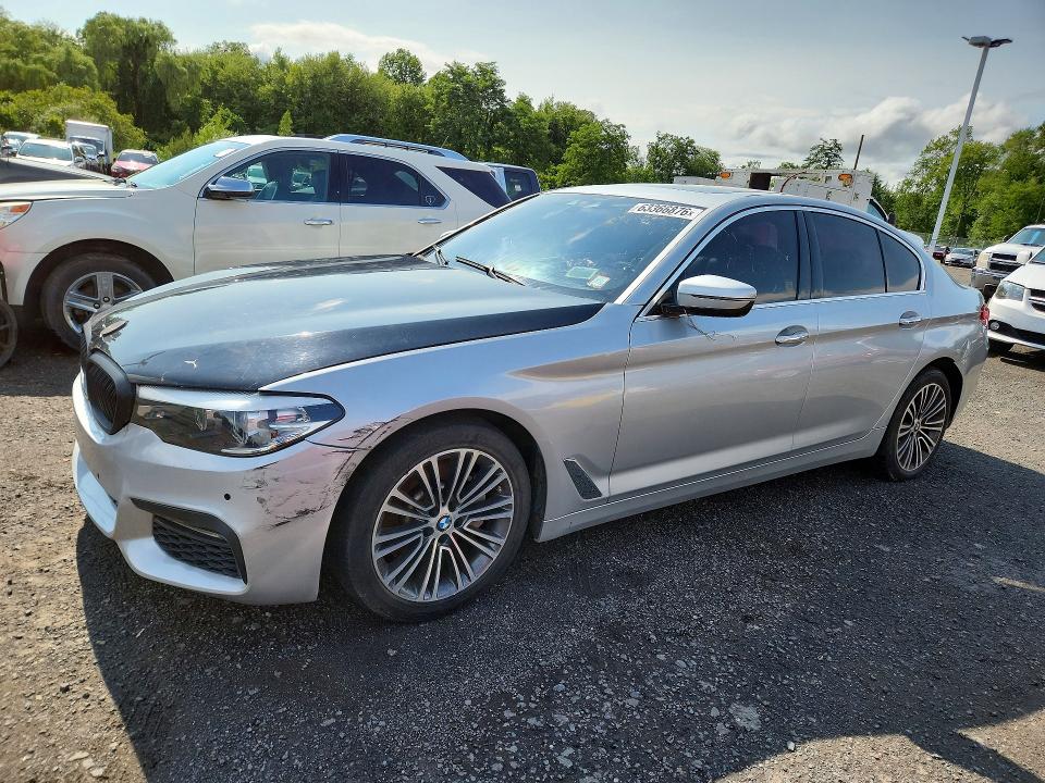 2018 BMW 5 series VIN WBAJA7C55JWC75489 COPART salvage auction — FRONT END, WV - CERTIFICATE OF TITLE (P), sold $7,400 on 2026-08-03 (photo 1)