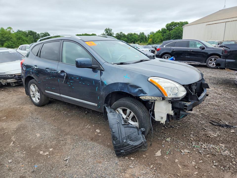 2013 Nissan Rogue VIN JN8AS5MV8DW643107 COPART salvage auction — FRONT END, Pa - Certificate Of Salvage, sold $450 on 2026-07-27 (photo 4)