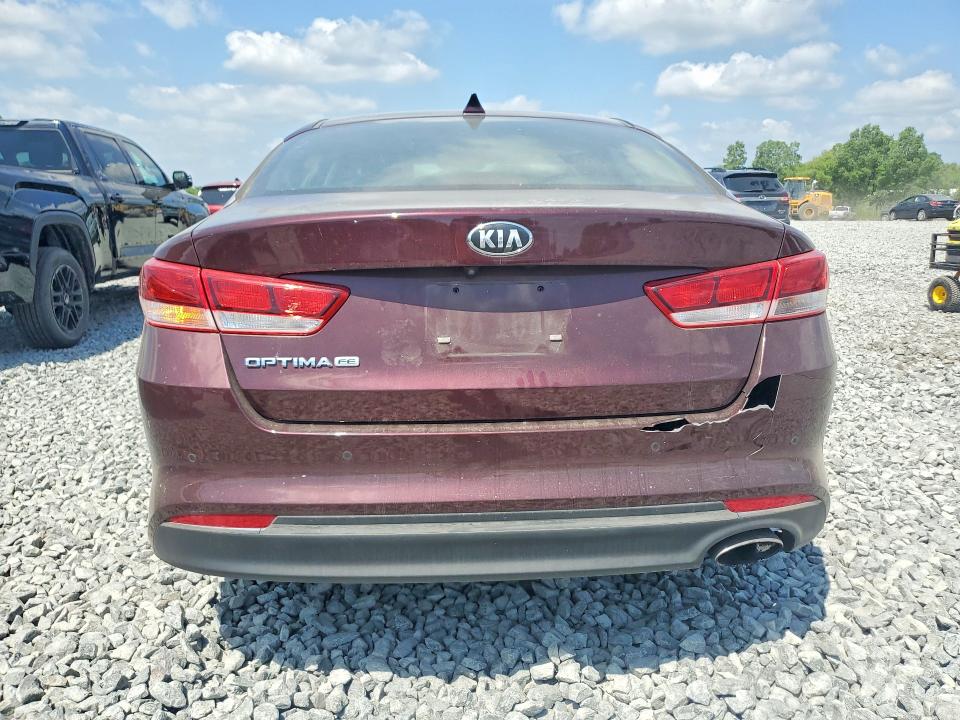 2018 Kia Optima VIN 5XXGT4L37JG194531 COPART salvage auction — FRONT END, OH - CERT OF TITLE-SALVAGE, sold $425 on 2026-07-30 (photo 6)