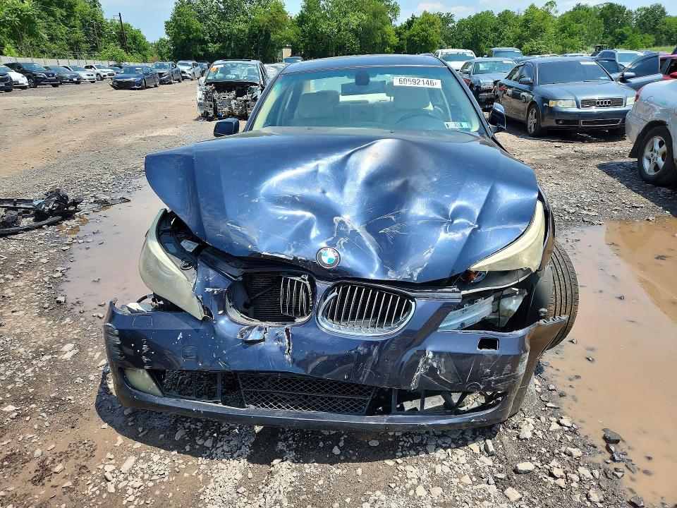 2010 BMW 5 series VIN WBANV9C57AC488217 COPART salvage auction — FRONT END, Pa - Cert Of Salvage-W=Flood Veh, sold $15 on 2026-08-03 (photo 5)