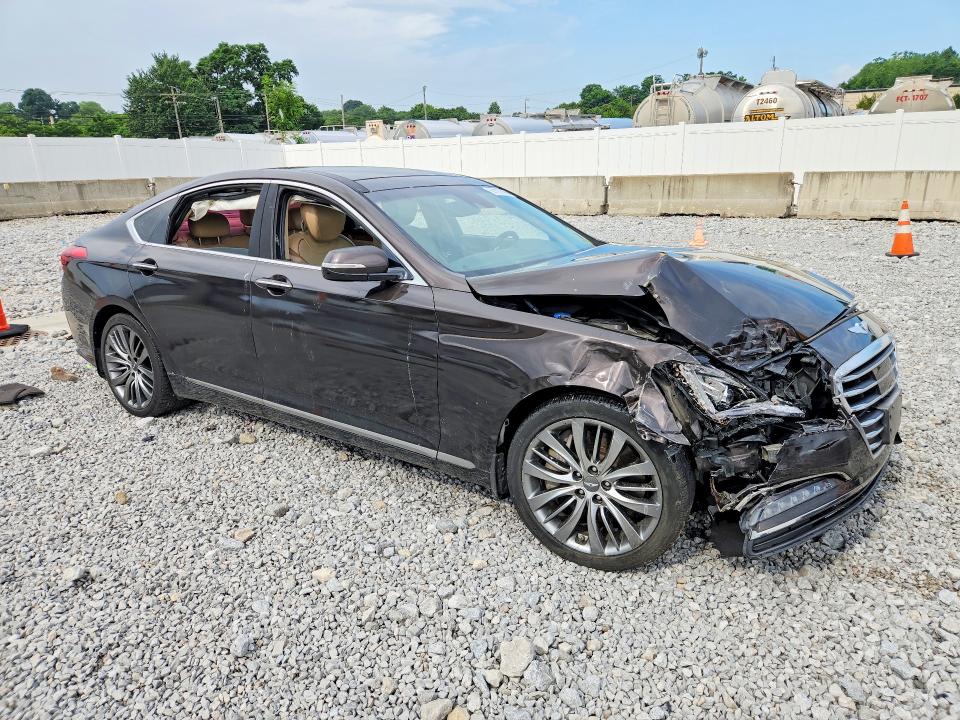 2015 Hyundai Genesis VIN KMHGN4JF9FU060026 COPART salvage auction — FRONT END, Oh - Cert Of Title-Salvage, sold $90 on 2026-07-21 (photo 4)