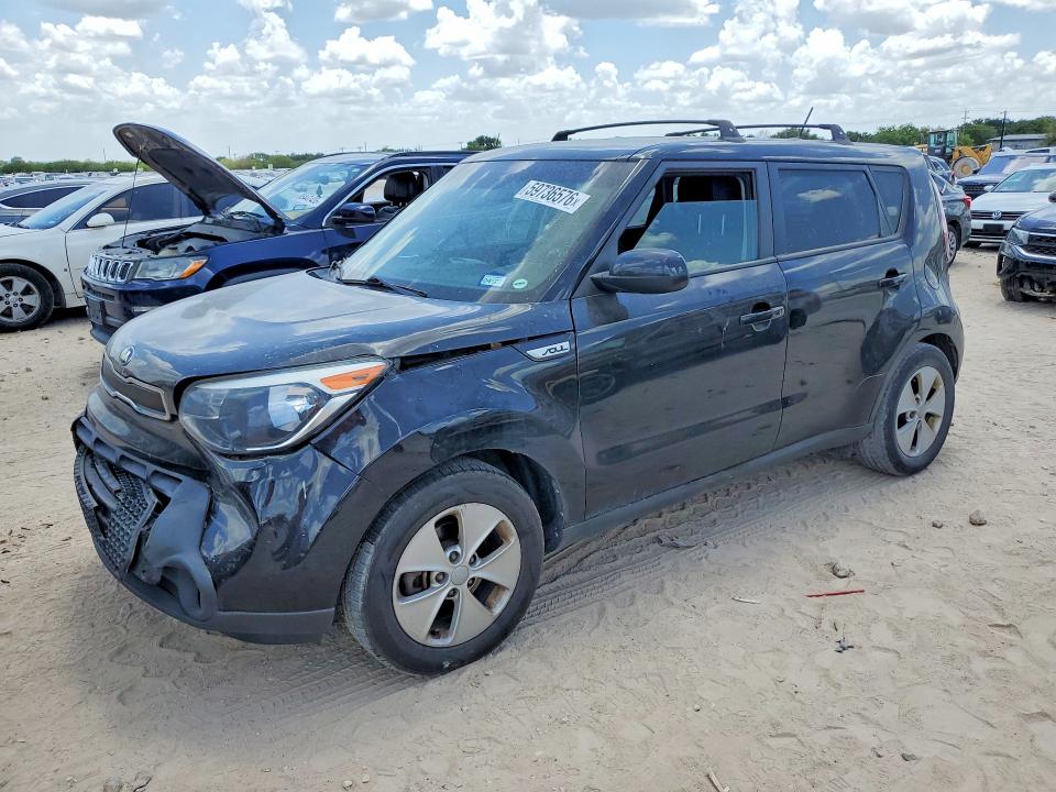 2016 Kia Soul VIN KNDJN2A24G7323325 COPART salvage auction — FRONT END, Tx - Salvage Vehicle Title, sold $875 on 2026-07-23 (photo 1)