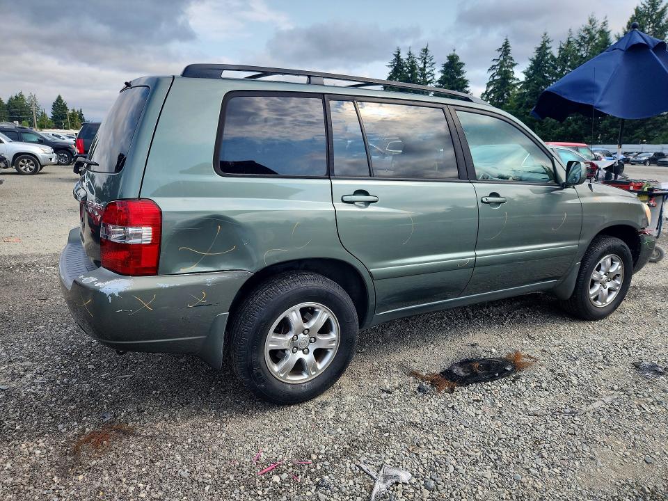 2006 Toyota Highlander VIN JTEEP21A260159370 COPART salvage auction — FRONT END, WA - BILL OF SALE, sold $600 on 2026-07-31 (photo 3)