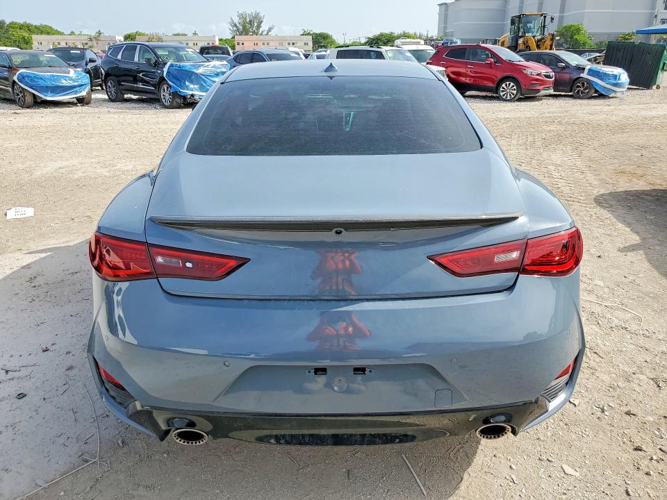 2021 Infiniti Q60 VIN JN1FV7LK5MM530385 COPART salvage auction — MINOR DENT/SCRATCHES, Fl - Cert Of Title-Rebuilt, sold $19,500 on 2026-07-22 (photo 6)