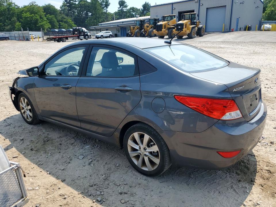 2013 Hyundai Accent VIN KMHCU4AE9DU379917 COPART salvage auction — FRONT END, Ma - Cert Of Title-Reconstrctd Coll, sold $325 on 2026-07-23 (photo 2)