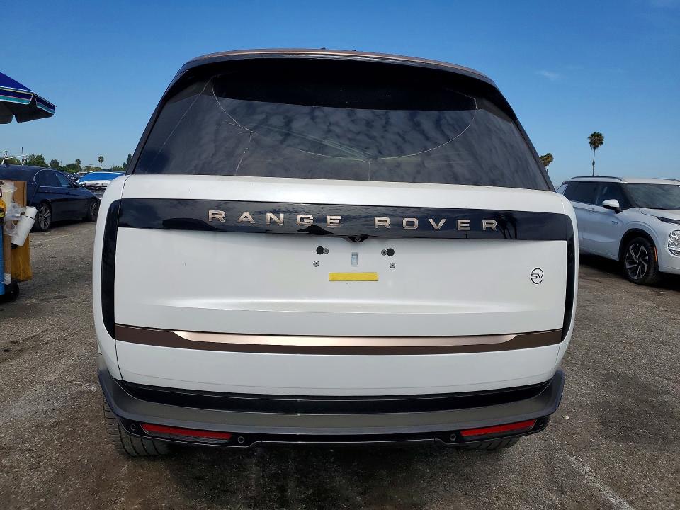2023 Land rover RANGE ROVER VIN SALKUBE71PA040101 COPART salvage auction — FRONT END, Ca - Salvage Certificate, sold $79,500 on 2026-09-01 (photo 6)