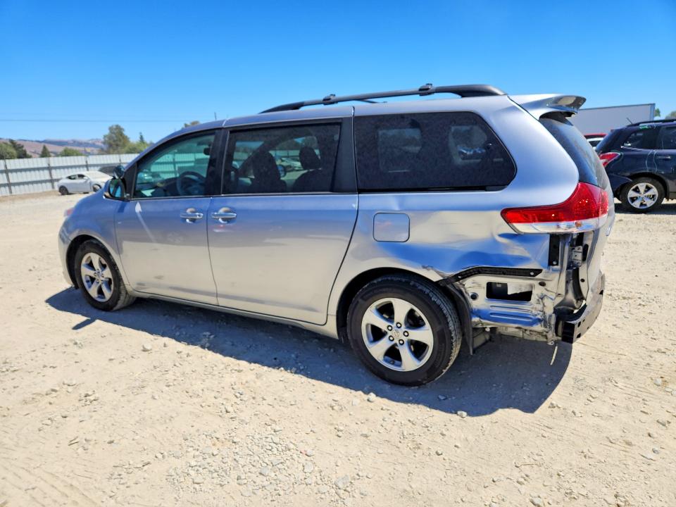 2012 Toyota Sienna VIN 5TDKK3DC1CS204770 COPART salvage auction — FRONT END, Ca - Salvage Certificate, sold $1,250 on 2026-07-28 (photo 2)