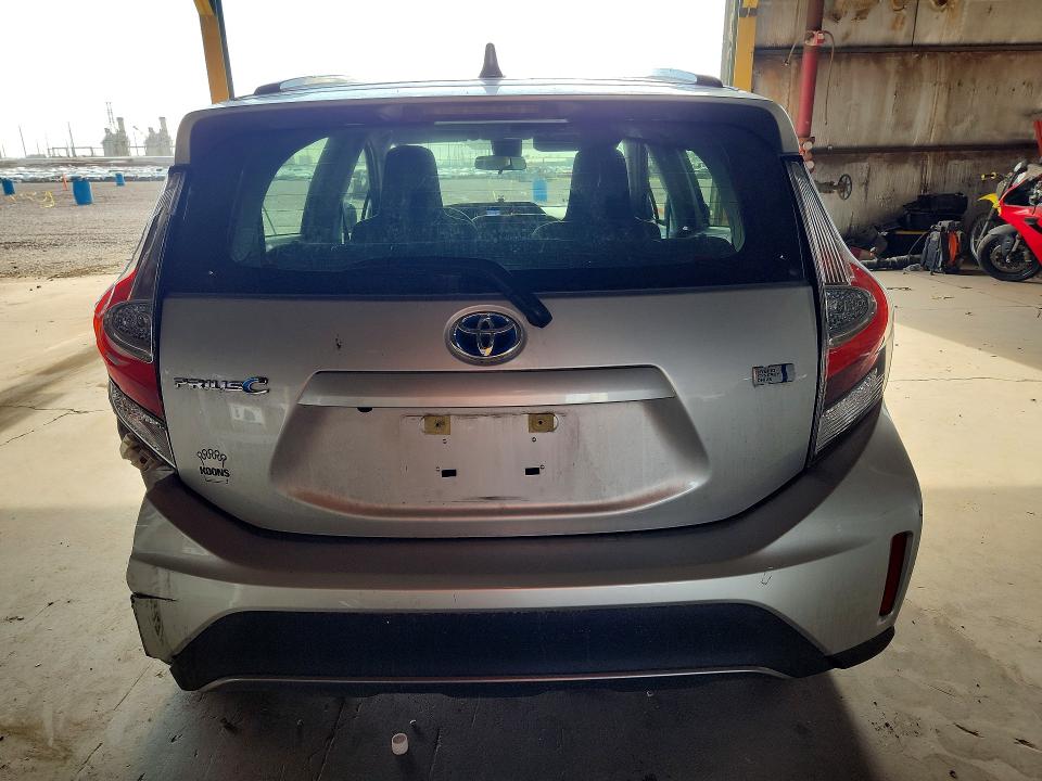 2018 Toyota Prius c VIN JTDKDTB34J1614566 COPART salvage auction — REAR END, AZ - CERT OF TITLE - SALVAGE, sold $2,650 on 2026-07-27 (photo 6)